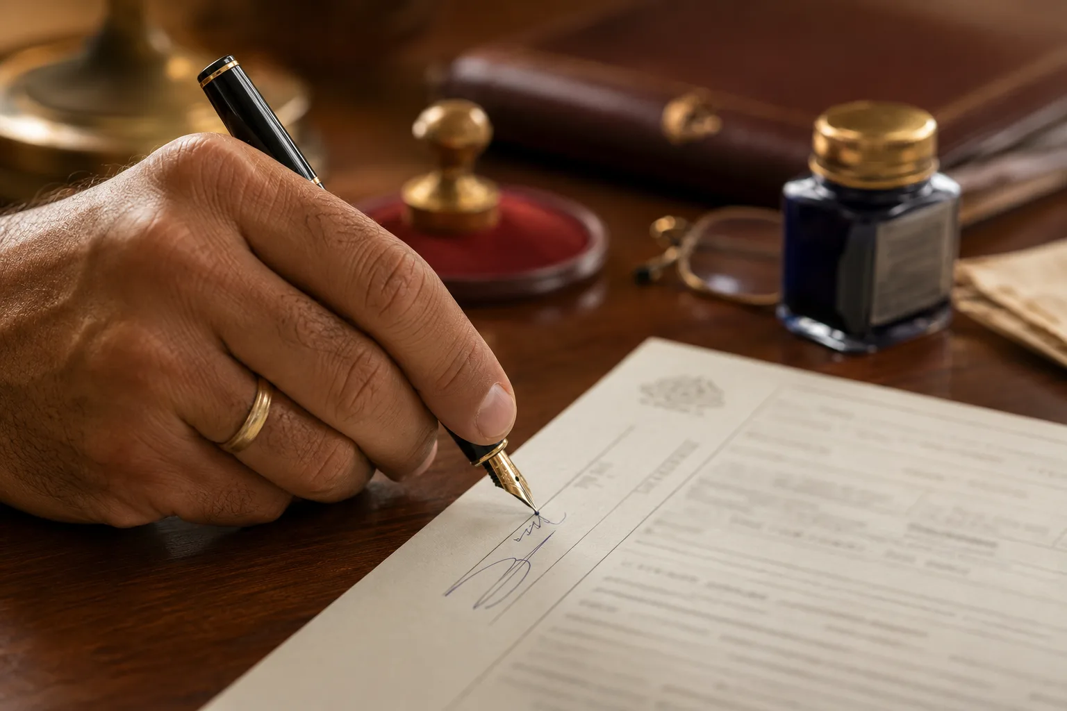 Firma ante notario de la escritura pública de un contrato de arrendamiento de vivienda con promesa de compraventa